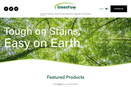 greenflowusa.com homepage