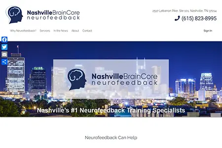 NashvilleBrainCore.com homepage